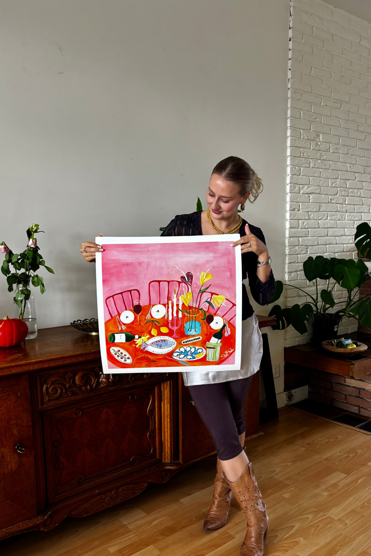 “Borðhald í bleiku”